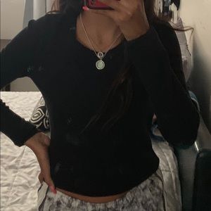black long sleeve shirt